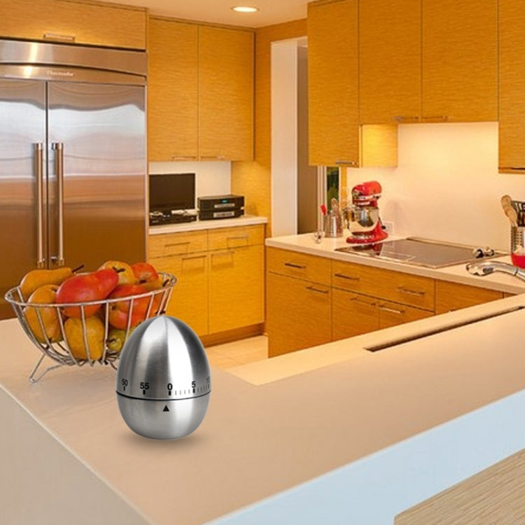 Mechanical Egg Kitchen Cooking Timer Alarm 60 Minutes Stainless Steel  Kitchen Tools, Egg Timer