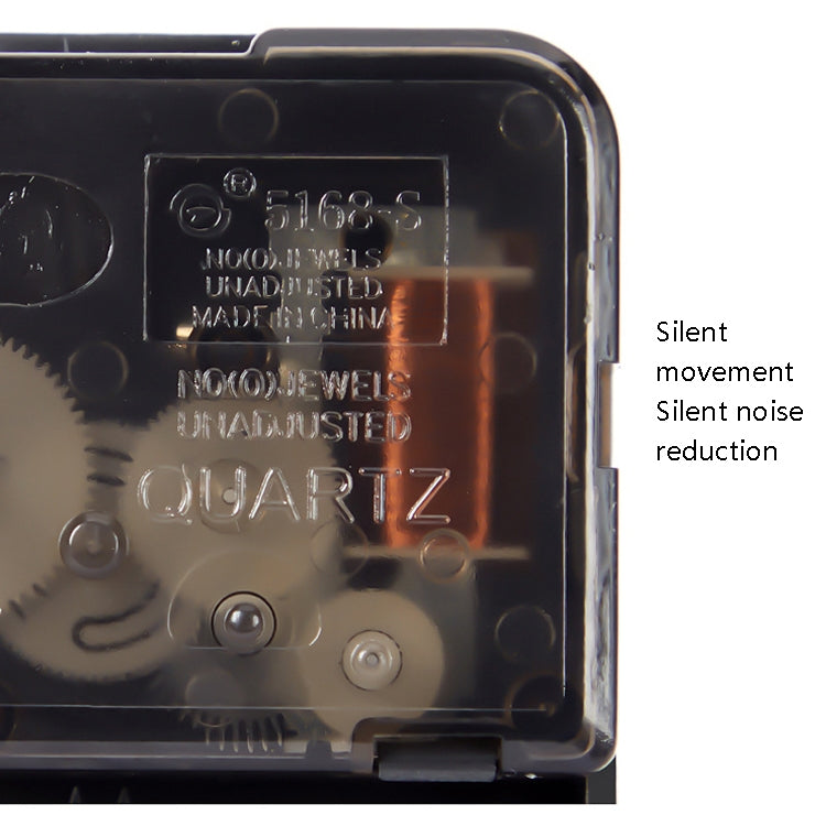 12 Inch Living Room Simple Wall Clock, Silent Movement, with Clear & Large Numerals