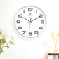 12 Inch Living Room Simple Wall Clock, Silent Movement, with Clear & Large Numerals