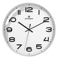 12 Inch Living Room Simple Wall Clock, Silent Movement, with Clear & Large Numerals