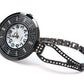 Black Crystal Bling Face Thin Bracelet Women's Jewelry Watch