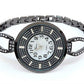 Black Crystal Bling Face Thin Bracelet Women's Jewelry Watch