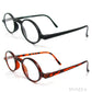 Retro Style Small Round Reading Glasses Single Vision Full Frame Readers 100-400