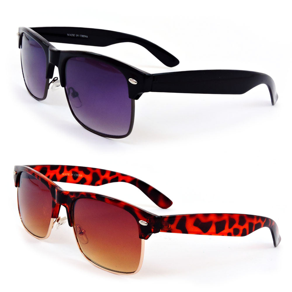 Retro Style Large Rectangle Frame Man or Women's Sunglasses