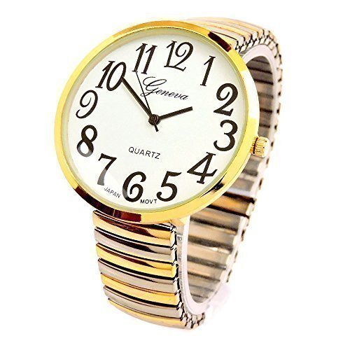 CLEARANCE SALE - Two-Tone Super Large Face Extension Band Watch