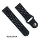 Sport Style Dual Colors Silicone Watch Bands with Quick Release Bar for Size 20mm 22mm Replacement Bracelet