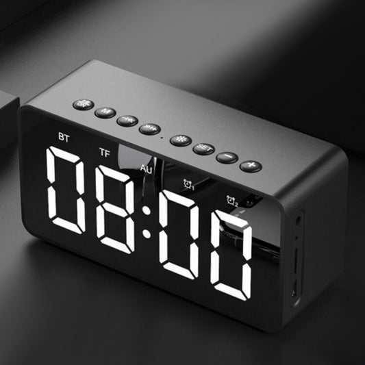 Alarm Clock, Radio,  Bluetooth Wireless Speaker, Portable - Nightstand Large Display Clock