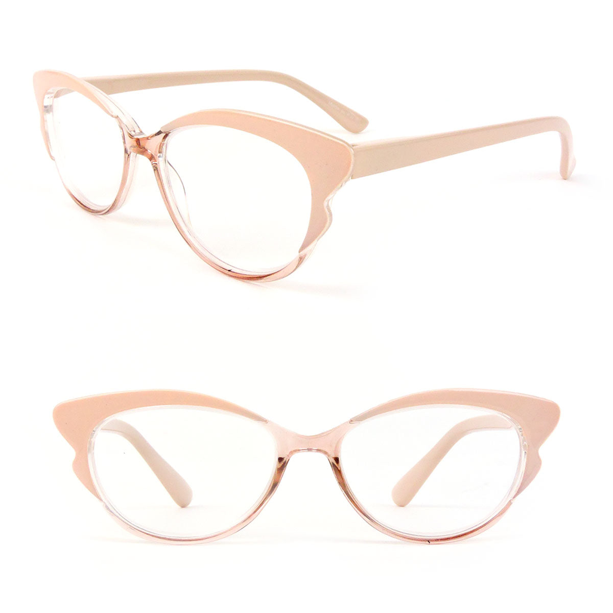 Cat Eye Frame Spring Hinges Fashion Women's Reading Glasses
