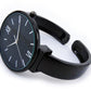 Black Round Face Glittered Dial Fashion Women's Bangle Cuff Watch