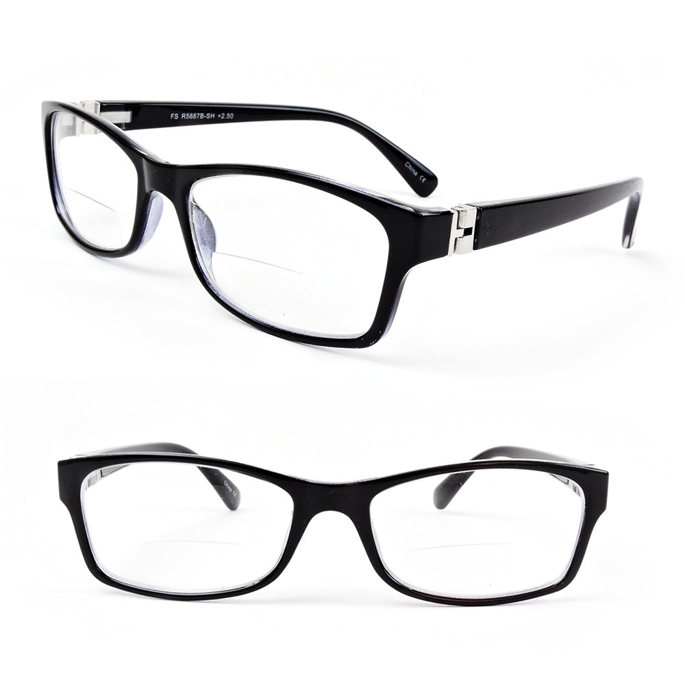 Reading Glasses Bifocal Spring Temple Fashion Readers 150-300