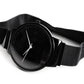 Black Mesh Band Milanese Loop Magnetic Closure Clasp Men Women Watch 35mm, Black