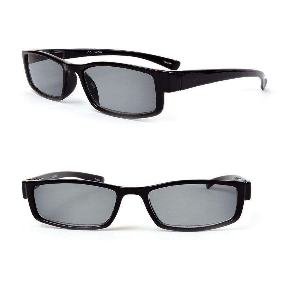 Classic Sun Readers Full Lens Spring Hinges Narrow Profile Reading Sunglasses