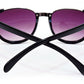 Clubmaster Semi Frame Black Tortoise Women's Fashion Sunglasses