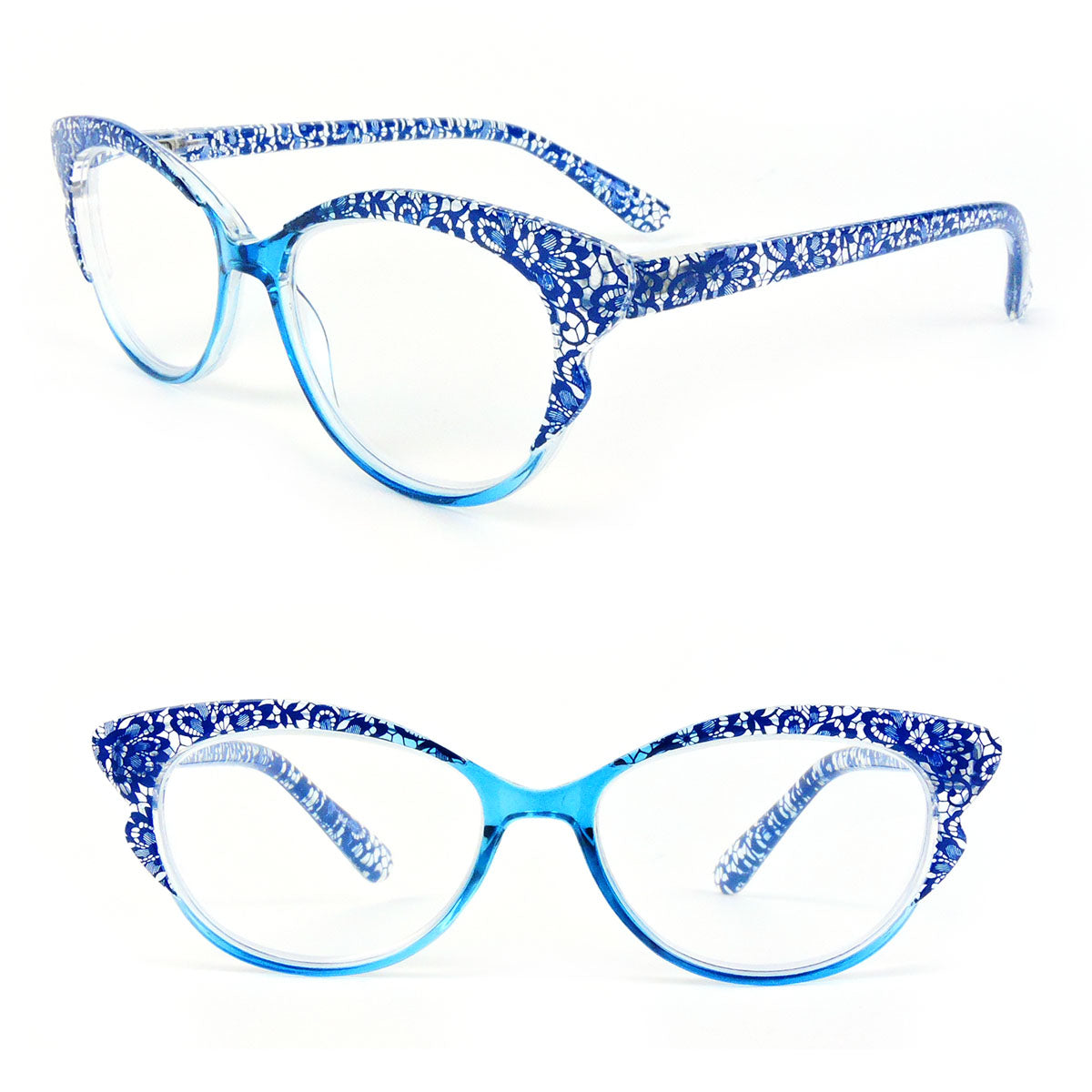 Cat Eye Frame Spring Hinges Fashion Women's Reading Glasses