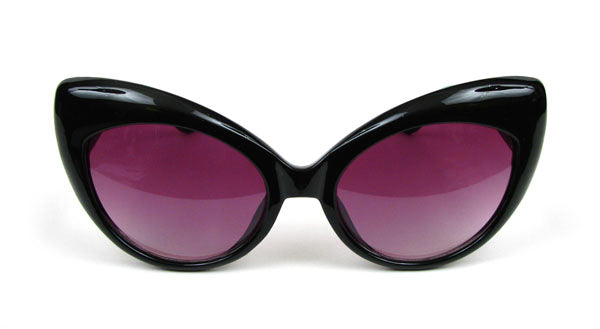 Cat Eye Oversized Black or Tortoise Vintage Style Women's CatEye Sunglasses