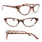 Cat Eye Frame Spring Hinges Black or Tortoise Women's Reading Glasses 175-300