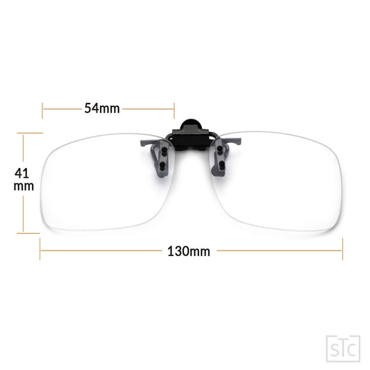 Clip-on Flip Up Rimless Magnifying, Suitable for Reading Glasses, Clip onto Over Eyeglasses