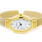 Horn Gold Acrylic Band Oval Face Women's Eikon Bangle Cuff WATCH