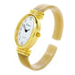 Horn Gold Acrylic Band Oval Face Women's Eikon Bangle Cuff WATCH