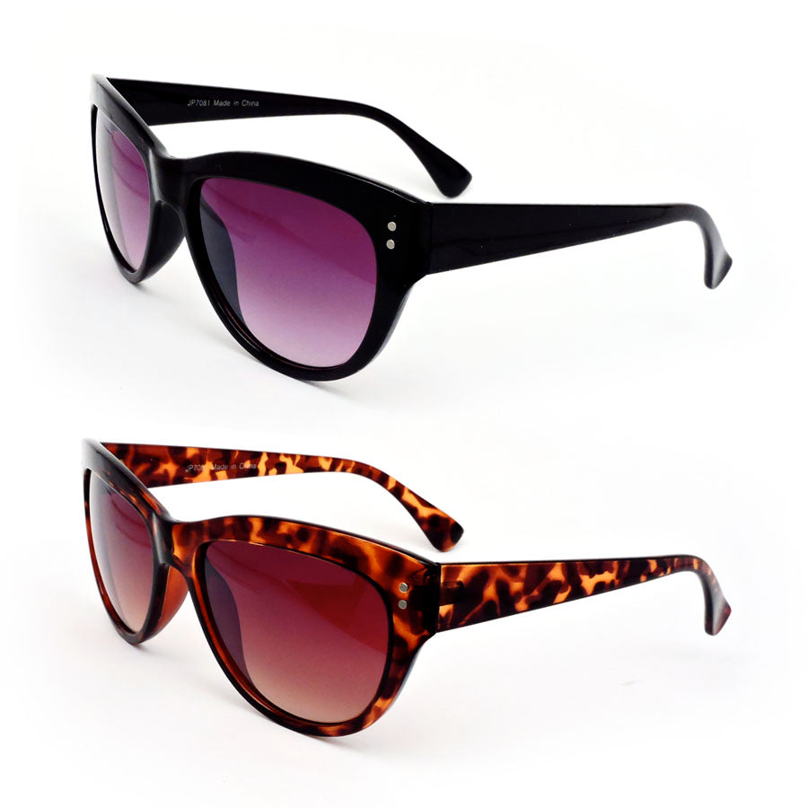 Oversized High Quality Cat Eye Black or Tortoise Women's Gradient Lenses Cateye Sunglasses