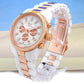 CLEARANCE SALE - Rose Gold White Pearl Bracelet Watch