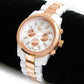 CLEARANCE SALE - Rose Gold White Pearl Bracelet Watch