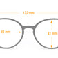 Matte Finish Classic Round Frame Geek Retro Style Light Weight Spring Hinges Reading Glasses