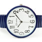 Navy Blue Super Large Face Easy to Read Stretch Band Watch