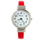 Red Snake Style Band Slim Case Geneva Women's Bangle Cuff Watch