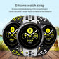 Sport Style Dual Colors Silicone Watch Bands with Quick Release Bar for Size 20mm 22mm Replacement Bracelet