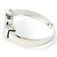 Geneva Silver Slim Case Women's Bangle Cuff Watch