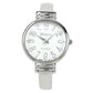 Geneva Silver Slim Case Women's Bangle Cuff Watch
