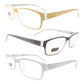 Reading Glasses Glitter Fashion Frame Sparkling Women's Readers + Case