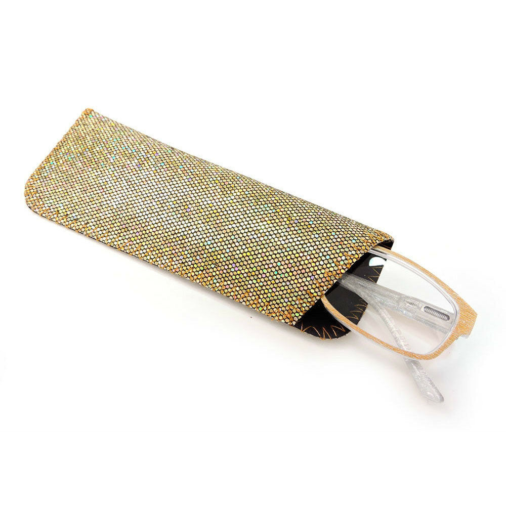 Reading Glasses Glitter Fashion Frame Sparkling Women's Readers + Case