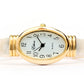 White Gold Acrylic Band Oval Face Women's Eikon Bangle Cuff WATCH