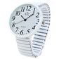 STC Super Large Face Stretch Band Watch for Seniors – Easy Read Dial