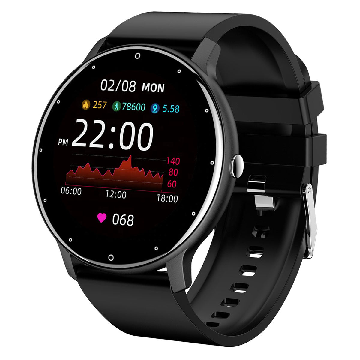 Smart Watch for Men Women Heart Rate, Blood Pressure, Sleep Monitoring, Long Battery Life