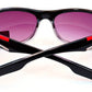 Black Red Sport Design Square Plastic Frame UV400 Unisex Sunglasses